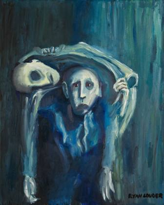 Darkness, painting by Ryan Louder