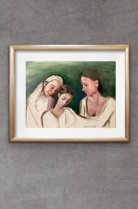 Daughter, Mother, Grandmother, painting by Ryan Louder