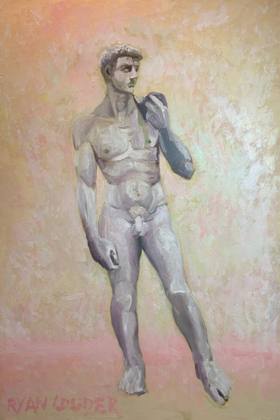 David, painting by Ryan Louder