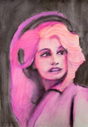 Dolly Parton, painting by Ryan Louder