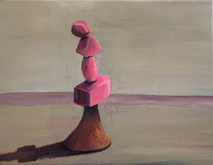 Don’t Look Down Look Up!, painting by Ryan Louder