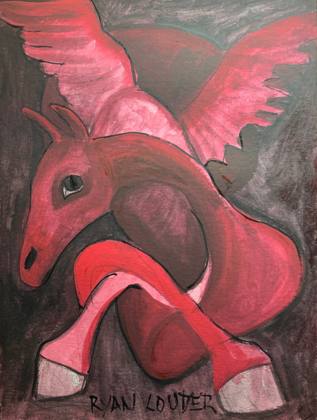 Dragon Heart, painting by Ryan Louder
