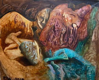 Dreams of Khan, painting by Ryan Louder