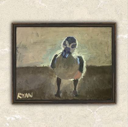 Duckling - Baby Duck, painting by Ryan Louder