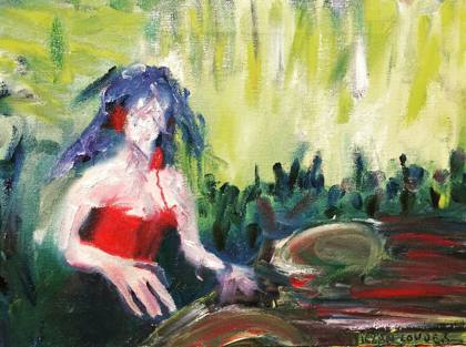 EDM - Oil On Canvas 9x12, painting by Ryan Louder
