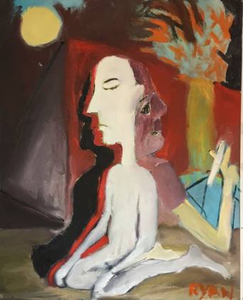 Egyptian Holiday Oil on canvas 16x20, painting by Ryan Louder