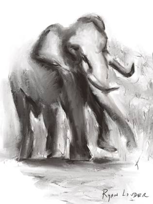 Elephant Vibrations, painting by Ryan Louder