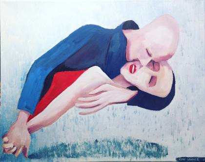 Embrace, painting by Ryan Louder