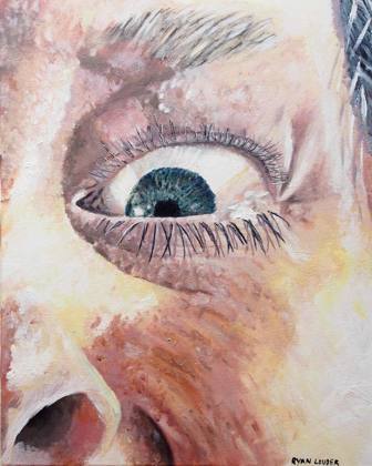 Eye, painting by Ryan Louder