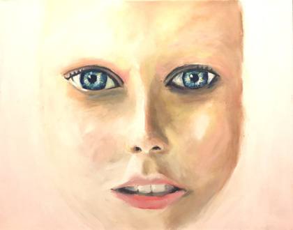 Face of a Girl Soul, painting by Ryan Louder