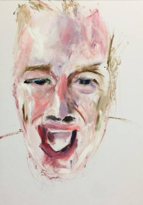 Face Study Oil On Paper 11.7x16.5 A3, painting by Ryan Louder