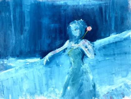 Falling In Love On A Bridge, painting by Ryan Louder
