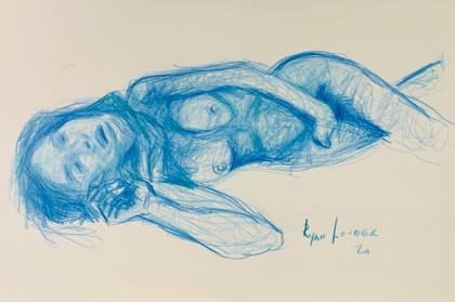 Figure Study of a Woman, painting by Ryan Louder