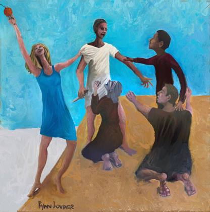 Five Stages Of Grief - The 12, painting by Ryan Louder