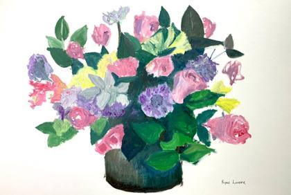 Flowers Study, painting by Ryan Louder