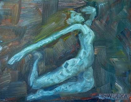 Flying Dancer, painting by Ryan Louder