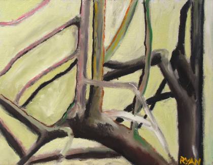 Forest, painting by Ryan Louder