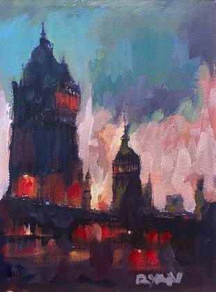 Four Impressions of London no.4, painting by Ryan Louder