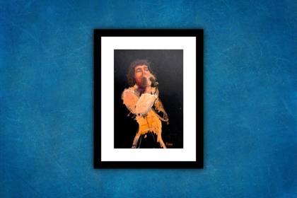 Freddie Mercury, painting by Ryan Louder