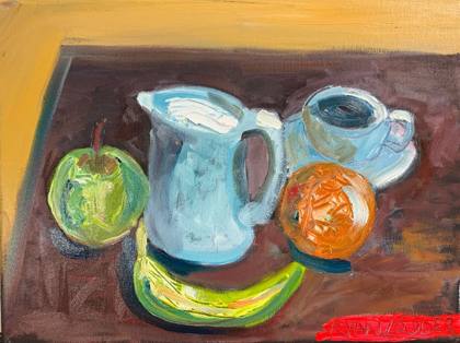 Fruit Breakfast, painting by Ryan Louder