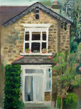Garden 9x12 Oil On Canvas, painting by Ryan Louder