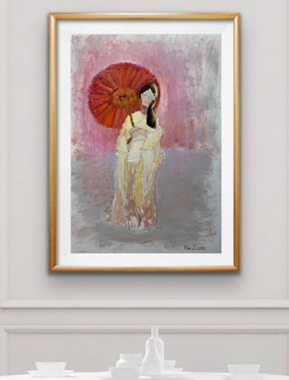Geisha Girl, painting by Ryan Louder