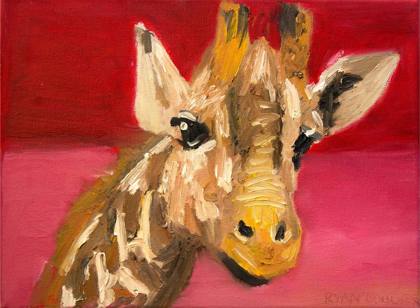 Giraffe, painting by Ryan Louder