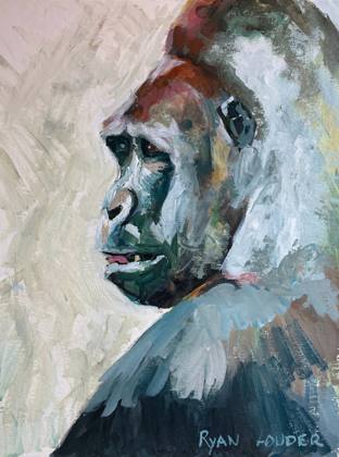 Gorilla, painting by Ryan Louder