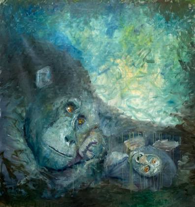 Habitat, painting by Ryan Louder