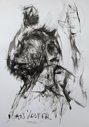 Hands Up Monkey!……..I’m A Chimpanzee, painting by Ryan Louder