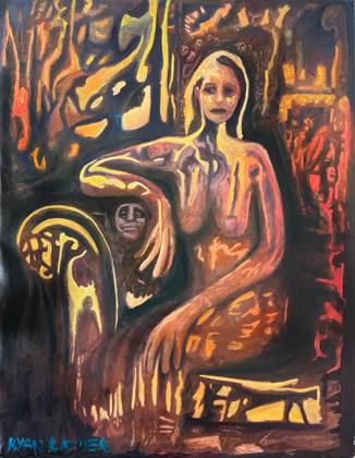 Her World, painting by Ryan Louder