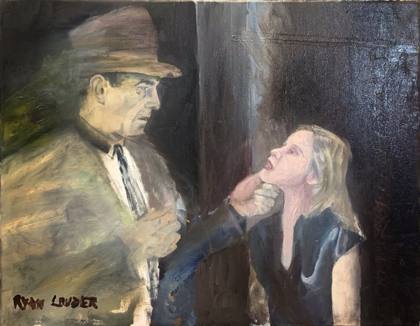 Here’s Looking At You Kid, painting by Ryan Louder
