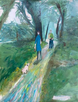 His Last Walk, painting by Ryan Louder