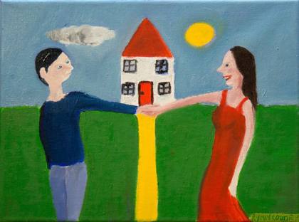 Home Sweet Home Series no.1, painting by Ryan Louder