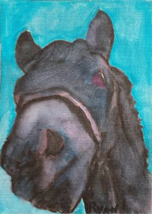 Horse, painting by Ryan Louder