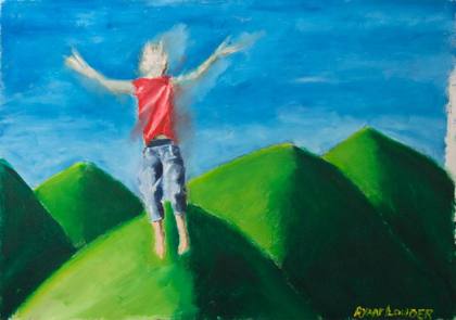 How Clouds Are Formed, painting by Ryan Louder