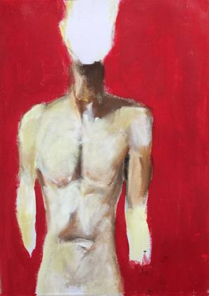 HUMAN, painting by Ryan Louder