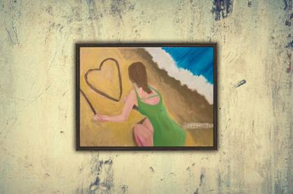 I LOVE, painting by Ryan Louder