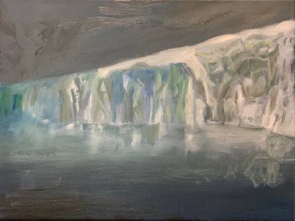 Iceberg, painting by Ryan Louder