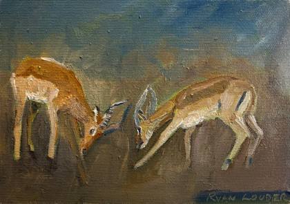 Impala, painting by Ryan Louder