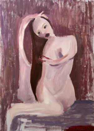 In Purple, painting by Ryan Louder