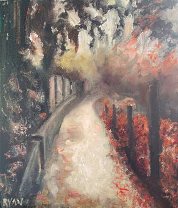 In The Autumn Light, painting by Ryan Louder