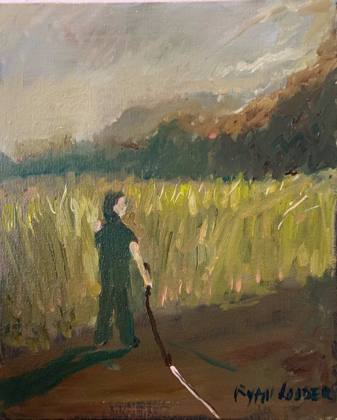 Into The Fields, painting by Ryan Louder
