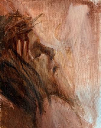 Jesus, painting by Ryan Louder