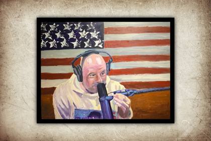 Joe Rogan, painting by Ryan Louder
