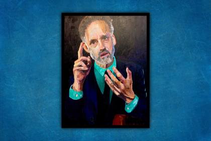 Jordan Peterson, painting by Ryan Louder