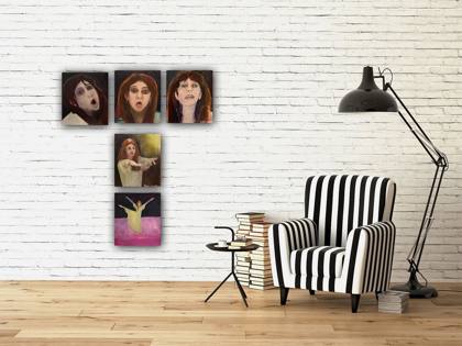 KaTe Bush In 5, painting by Ryan Louder