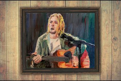 Kurt Cobain, painting by Ryan Louder
