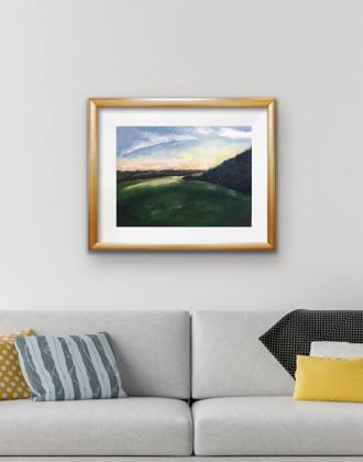 Landscape at Dusk, painting by Ryan Louder