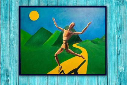 LIFE IS BRILLIANT, painting by Ryan Louder